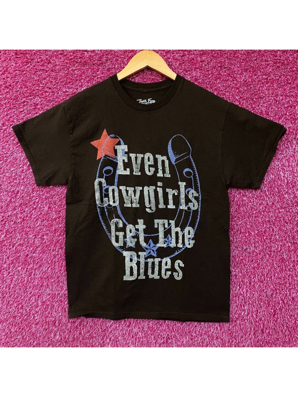Junk Food "Even Cowgirls Get The Blues" Graphic T-Shirt Small